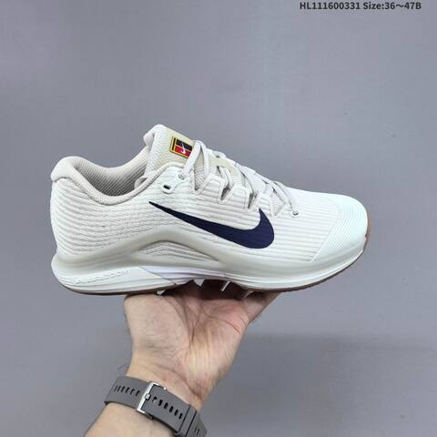 Nike Zoom Vapor 12 HC PRM Light Bone Navy Blue White Gum Brown EU 36-47 Tennis Shoe - Unisex (BS-61002)