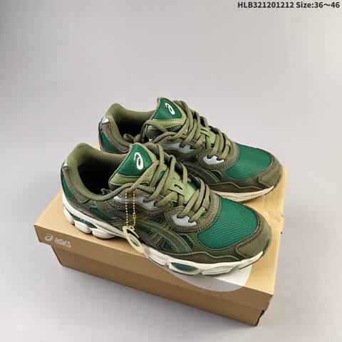 ASICS GEL-NYC Olive Green Cream EU 36-46 Sneaker Casual Sneakers - Unisex (BS-69164)