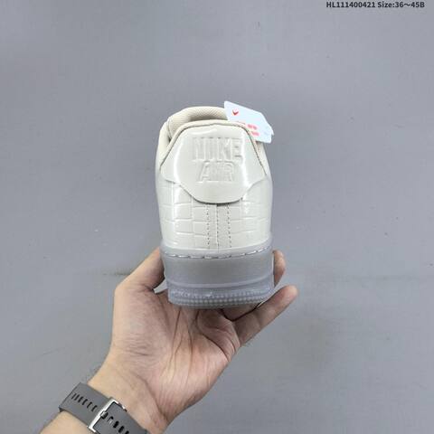 Nike Air Force 1 07 Light Beige Clear Grey EU 36-45 Sneaker - Unisex (BS-60591)