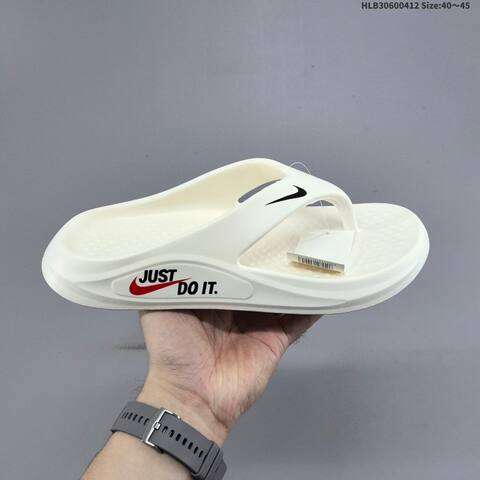 Nike Victori One Flip Flop Off White Black Red EU 40-45 Sandal - Men's (BS-60805)