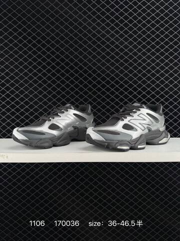 New Balance 9060 U9060IAB Black Silver Dark Grey White EU 36-46 5 Sneaker - Unisex (BS-82620)