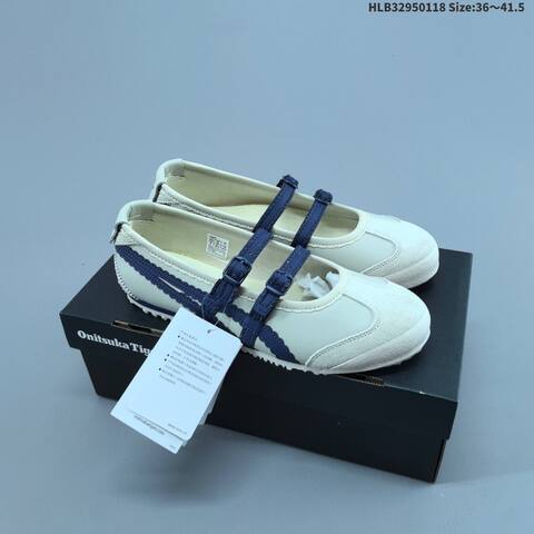 Onitsuka Tiger MEXICO 66 TGRS 1182 A678 200 Cream Off White Navy Blue EU 36 To 41 5 Sneaker Casual Sneakers - Unisex (BS-69057)