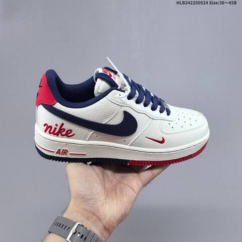 Nike Air Force 1 07 Low White Navy Red Yellow EU 36-45 Sneaker - Unisex (BS-60158)