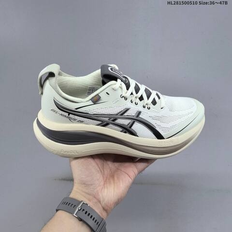 Asics Gel Nimbus 28 Off White Black Grey EU 36 47 Running Shoe EU 36-47 Running Sneakers - Unisex (BS-68851)