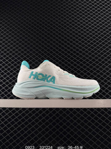 HOKA ONE ONE Clifton 10 White Light Blue Turquoise Green EU 36-45 Running Shoe Running Sneakers - Unisex (BS-86434)
