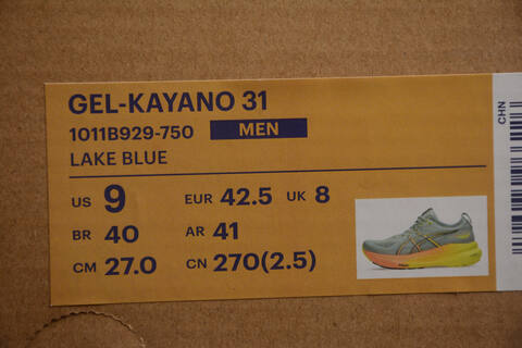 ASICS Gel Kayano 31 Light Mint Neon Yellow Orange EU 36-45 Running Shoe Running Sneakers - Unisex (BS-59578)