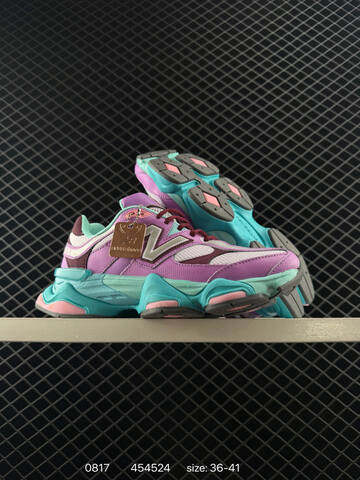 New Balance 9060 Purple Turquoise Pink White Maroon EU 36-41 Sneaker - Unisex (BS-82950)