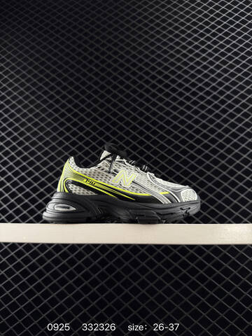 New Balance 740 White Black Neon Yellow 26-37 Sneaker - Women's (BS-82770)
