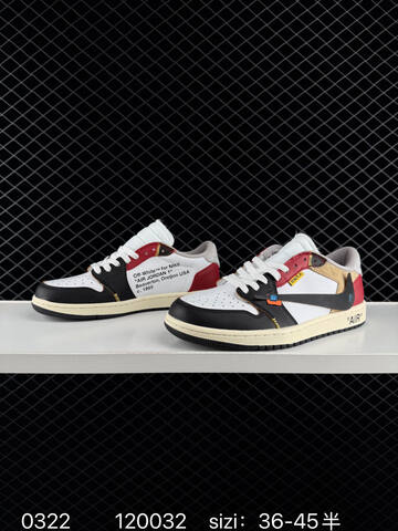 Jordan Air Jordan 1 Low Off White Union White Black Red Beige Grey EU 36-45 Sneaker - Unisex (BS-79633)