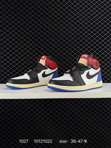 Jordan Air Jordan 1 Retro High OG Black White Red Blue Cream EU 36-47 Basketball Shoe - Unisex (BS-80428)