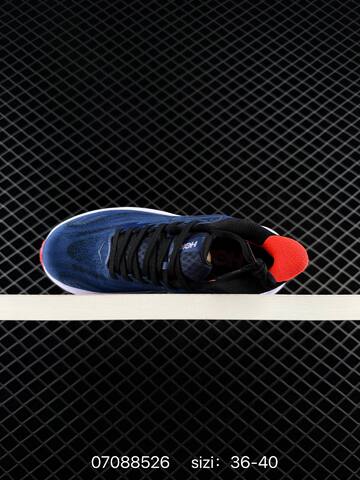 HOKA ONE ONE Clifton 10 Navy Blue Black Red White EU 36-40 Running Shoe Running Sneakers - Unisex (BS-86167)