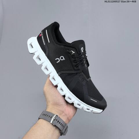 On Cloud 6 Black White EU 36-46 Running Shoe Running Sneakers - Unisex (BS-69514)