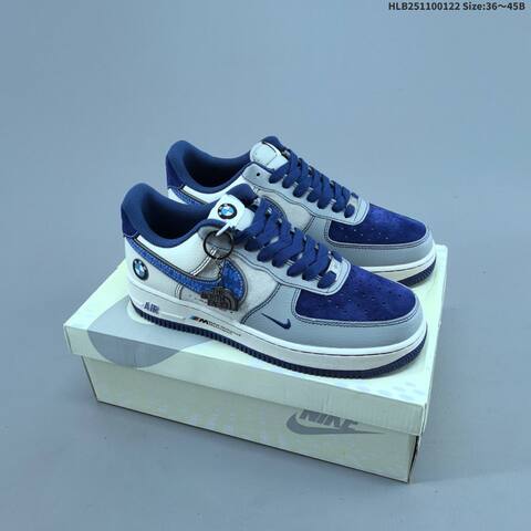 Nike Air Force 1 07 LV8 Grey Blue White EU 36-45 Sneaker - Unisex (BS-61839)