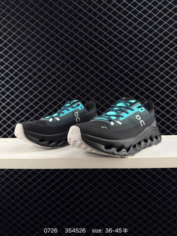 On Running Cloudtilt Black Turquoise Grey White EU 36-45 Running Shoe Running Sneakers - Unisex (BS-85518)