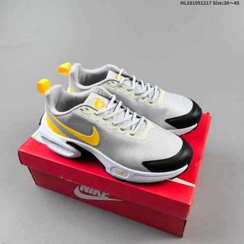 Nike Air Max Portal Grey Yellow Black White EU 36-45 Running Shoe - Unisex (BS-62607)