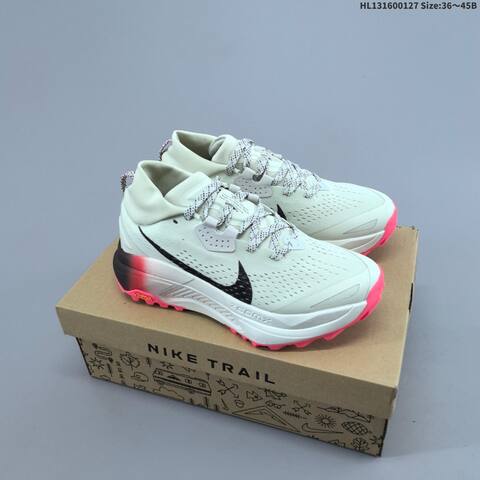 Nike REACTX PEGASUS TRAIL 6 Next Nature White Black Pink Black White Grey EU 36-45 Trail Shoe - Unisex (BS-61716)