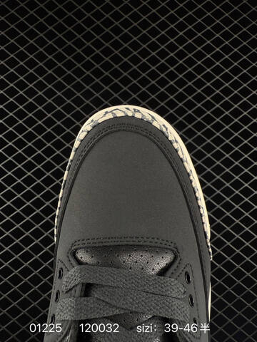 Jordan Air Jordan 3 Black Off White Gray EU 39-46 Basketball Shoe - Unisex (BS-79777)