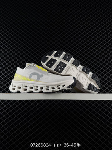 On Cloudmonster White Grey EU 36-45 Running Shoe Running Sneakers - Unisex (BS-84980)