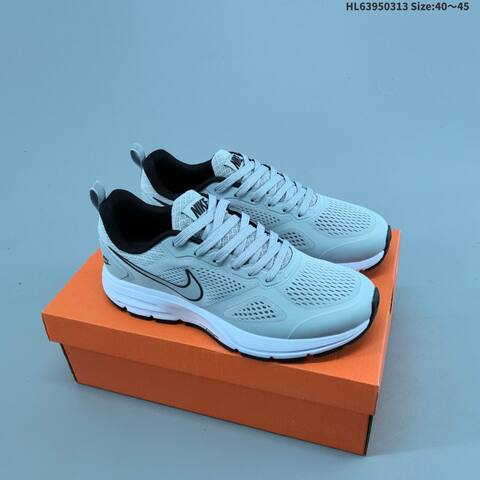 Nike Zoom Pegasus 26X Light Grey Black White EU 40-45 Running Shoe - Men's (BS-61337)