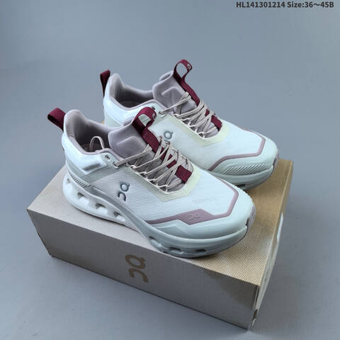 On Cloudnova X White Beige Burgundy EU 36-45 Running Shoe Running Sneakers - Unisex (BS-69744)
