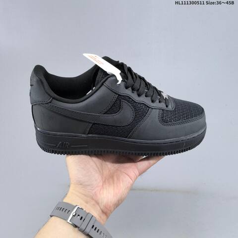 Nike Air Force 1 07 Triple Black EU 36-45 Sneaker - Unisex (BS-60402)