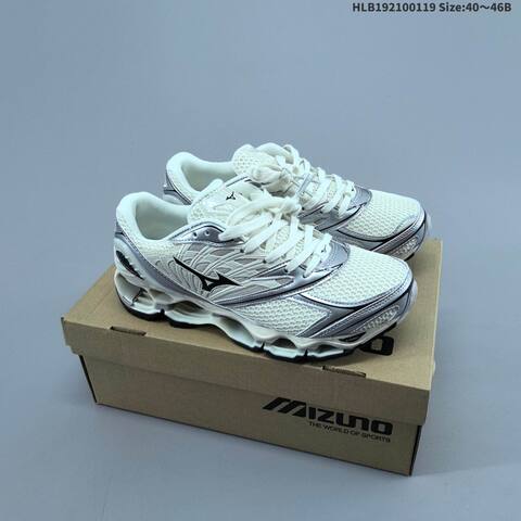 Mizuno Wave Prophecy LS Black Silver White Purple 40 To 46 Running Shoe Running Sneakers - Men's (BS-69850)