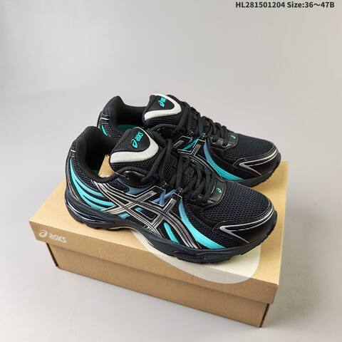 ASICS GEL-SEKIRAN 1203A711-003 Black Turquoise Silver EU 36-47 Running Shoe Running Sneakers - Unisex (BS-69179)