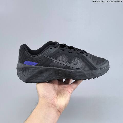 Nike Metro Tek GS Black White Purple EU 36-45 Running Shoe - Unisex (BS-61237)