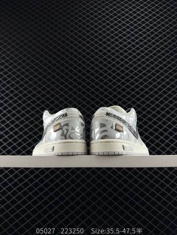 Jordan Air Jordan 1 Low SE HF1567 200 Light Grey Silver Off White Brown EU 35 5-47 5 Skate Shoe - Unisex (BS-81295)