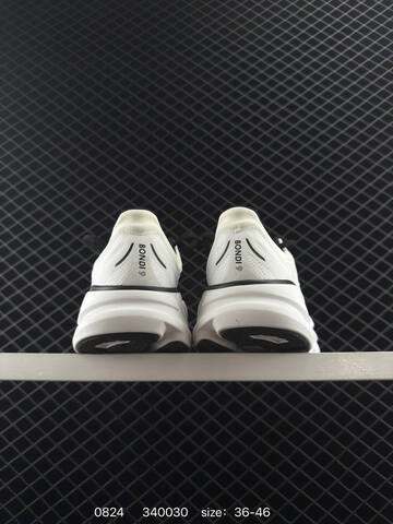 HOKA ONE ONE Bondi 9 White Black EU 36-46 Running Shoe Running Sneakers - Unisex (BS-86473)
