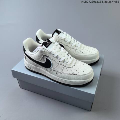 Nike Air Force 1 07 Low Off White Black Neon Green EU 36-45 Sneaker - Unisex (BS-62651)