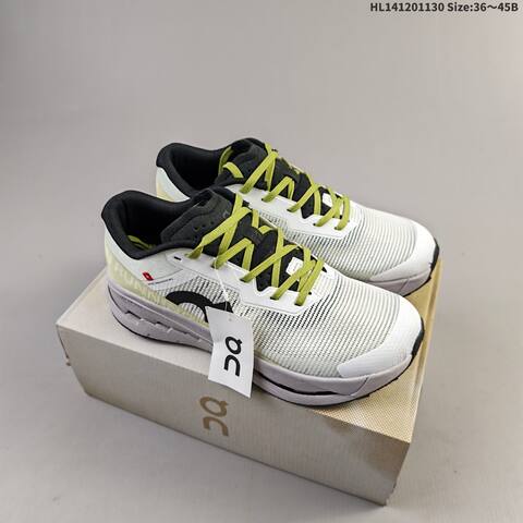 On Cloudultra 3 White Black Lime Gray EU 36-45 Trail Shoe Trail Running Sneakers - Unisex (BS-69758)