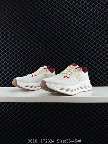 On Running Cloudtilt White Burgundy Gold Gum EU 36-45 Running Shoe Running Sneakers - Unisex (BS-85565)