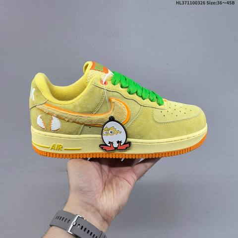 Nike Air Force 1 Low Light Yellow Green Orange EU 36 45 Sneaker EU 36-45 - Unisex (BS-61147)