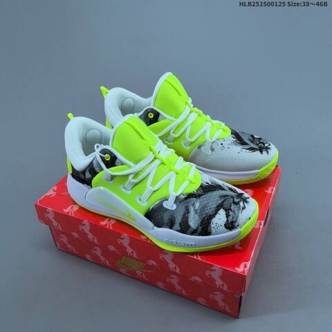 Nike Hyperdunk X Low CNY Neon Yellow White Black Gray EU 38-46 Basketball Shoe - Unisex (BS-61754)