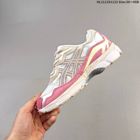 ASICS GEL-NYC White Silver Pink Beige Yellow EU 36-45 Running Shoe Running Sneakers - Unisex (BS-69246)