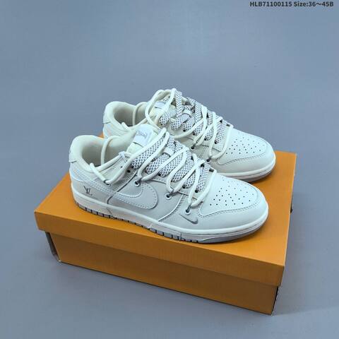 Nike Dunk Low Off White Grey EU 36-45 Skate Shoe - Unisex (BS-61976)