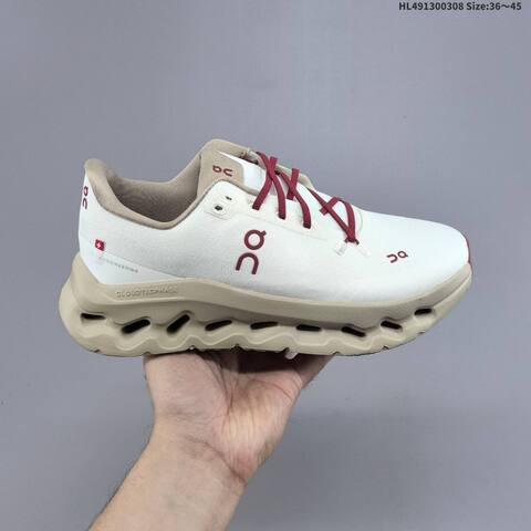 On Running Cloudtilt Off White Beige Burgundy EU 36-45 Running Shoe Running Sneakers - Unisex (BS-69690)