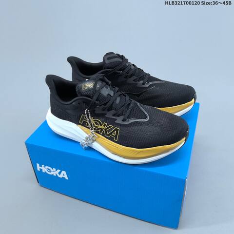 HOKA ONE ONE MAFATE SPEED 4 Profly X Black Gold White EU 36-45 Running Shoe Running Sneakers - Unisex (BS-69398)
