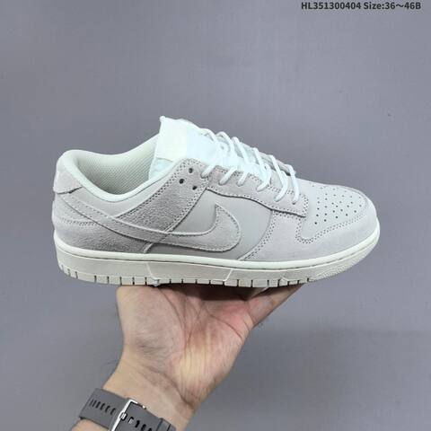 Nike Dunk SB Low Light Grey Off White EU 36-46 Skate Shoe - Unisex (BS-60937)