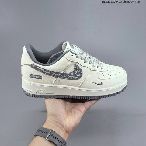 Nike Air Force 1 07 LV8 Light Beige Dark Grey EU 36-45 Sneaker - Unisex (BS-60580)