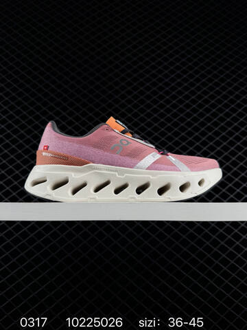 On Cloudsurfer Black Pink Orange White EU 36-45 Running Shoe Running Sneakers - Unisex (BS-85393)