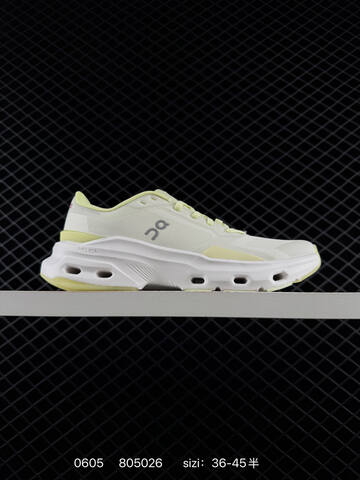 On Cloudpulse White Black Pale Yellow EU 36-45 Running Shoe Running Sneakers - Unisex (BS-85202)
