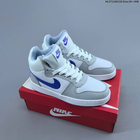 Nike Court Borough Mid White Grey Blue EU 36-45 Sneaker - Unisex (BS-61695)