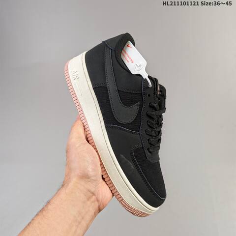 Nike Air Force 1 07 Black White Pink Light Grey Dark Grey EU 36-45 Sneaker - Unisex (BS-63340)