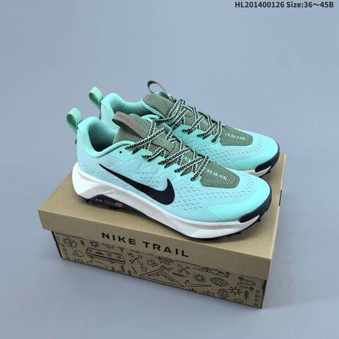 Nike React Wildhorse 10 Mint Green Olive Black White EU 36-45 Trail Shoe - Unisex (BS-61748)