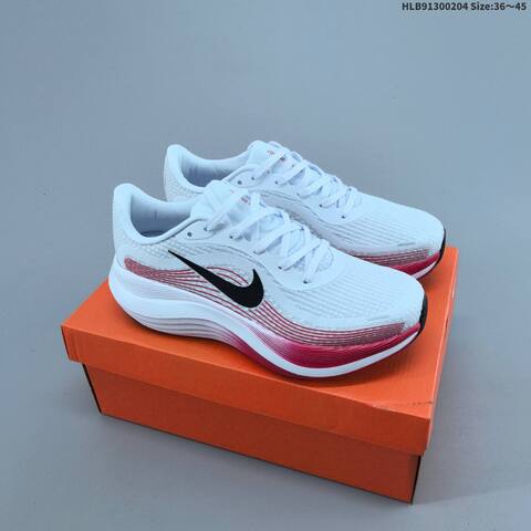 Nike Journey Run 2 ComfiRide White Black Red EU 36-45 Running Shoe - Unisex (BS-61545)