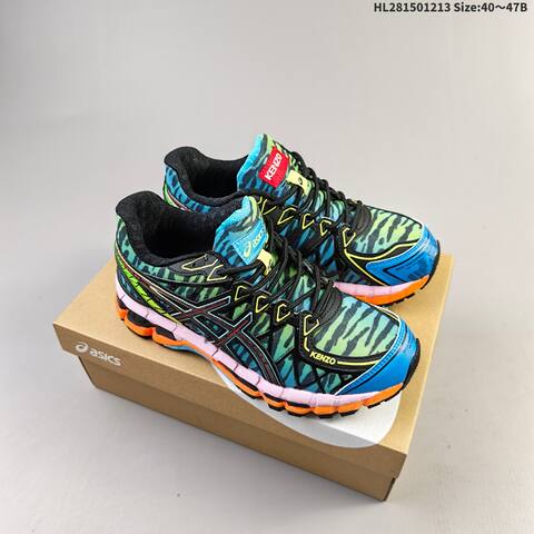 ASICS UB9-S GEL-KAYANO 20 KENZO Multicolor Grey Black Blue Orange EU 40-47 Running Shoe Running Sneakers - Men's (BS-69158)