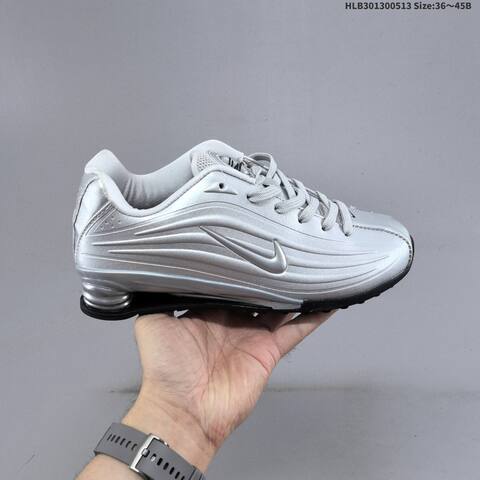 Nike Shox Z HQ7540-001 Metallic Silver Black EU 36-45 Running Shoe - Unisex (BS-60361)