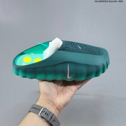 Nike Mind 001 Dark Green Teal Silver Yellow EU 36-45 Slides - Unisex (BS-60214)